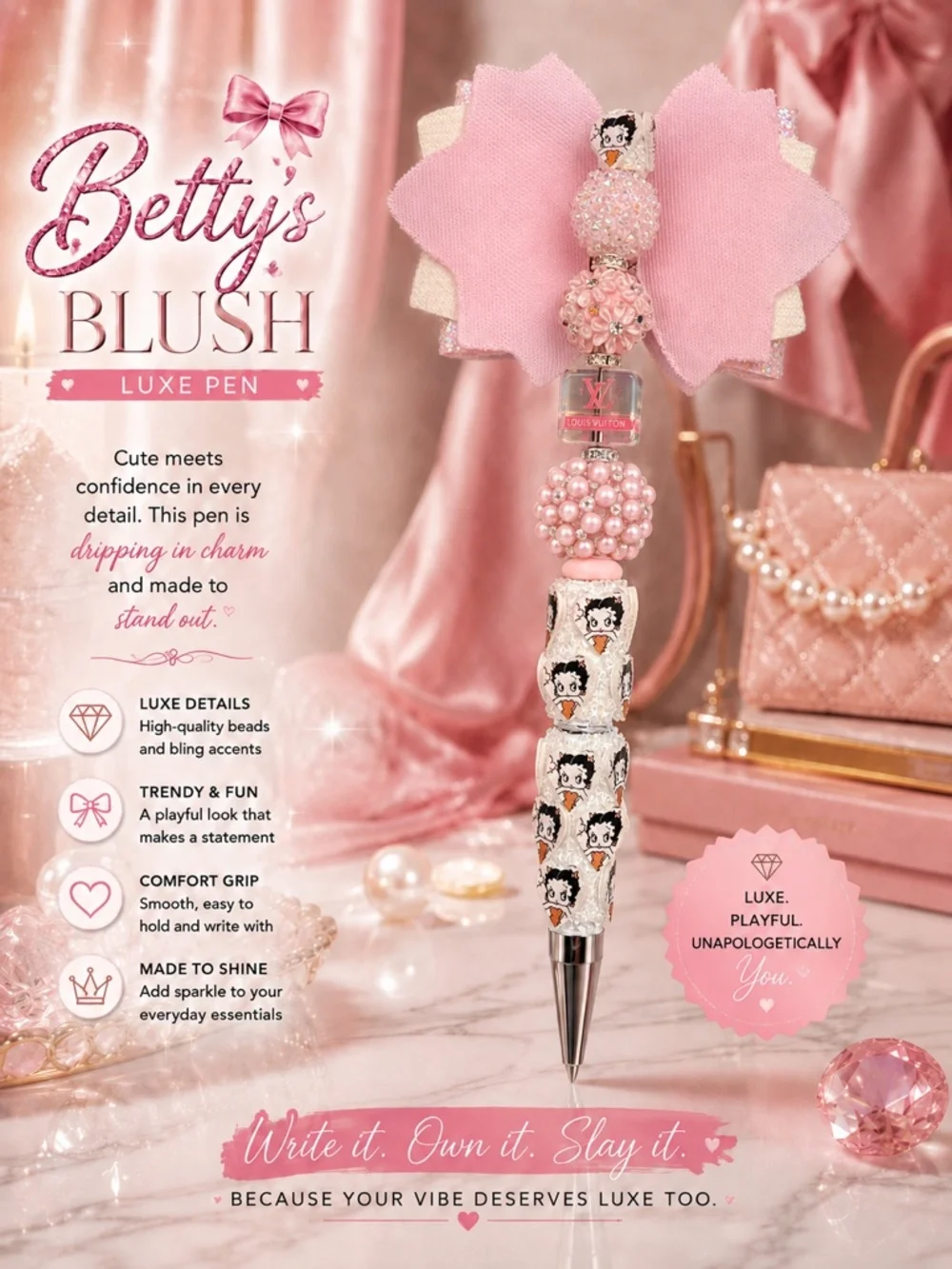 Betty Blush Luxe Pen